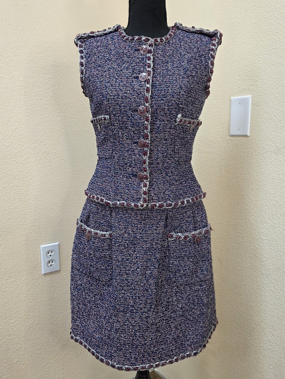 Chanel 2016 Spring Vest Suit Skirt Set